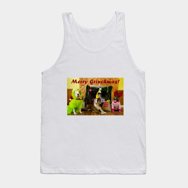 Merry Grinchmas Tank Top by TeamPitCrewDogs